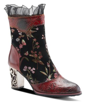 Women's Gaga Mid-Calf Boots with Side Zipper