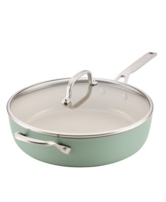 Hard-Anodized Ceramic Induction 5-Quart Saut&eacute; Pan with Lid