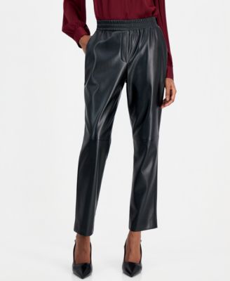 Women's Madelyn High-Rise Pull-On Slim Faux Leather Pants