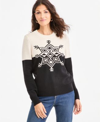 Women's Holiday Crewneck Long-Sleeve Sweater