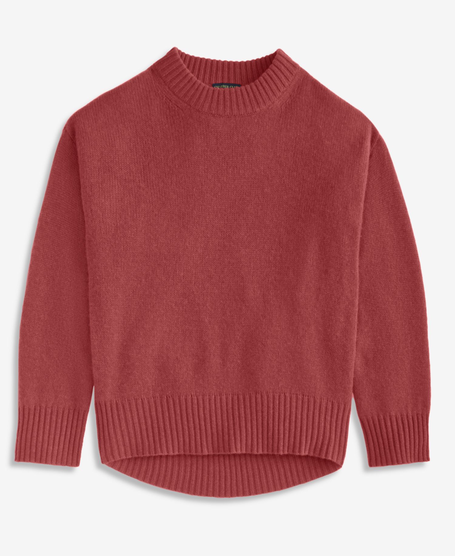 Petite 100% Cashmere Relaxed Crewneck Sweater