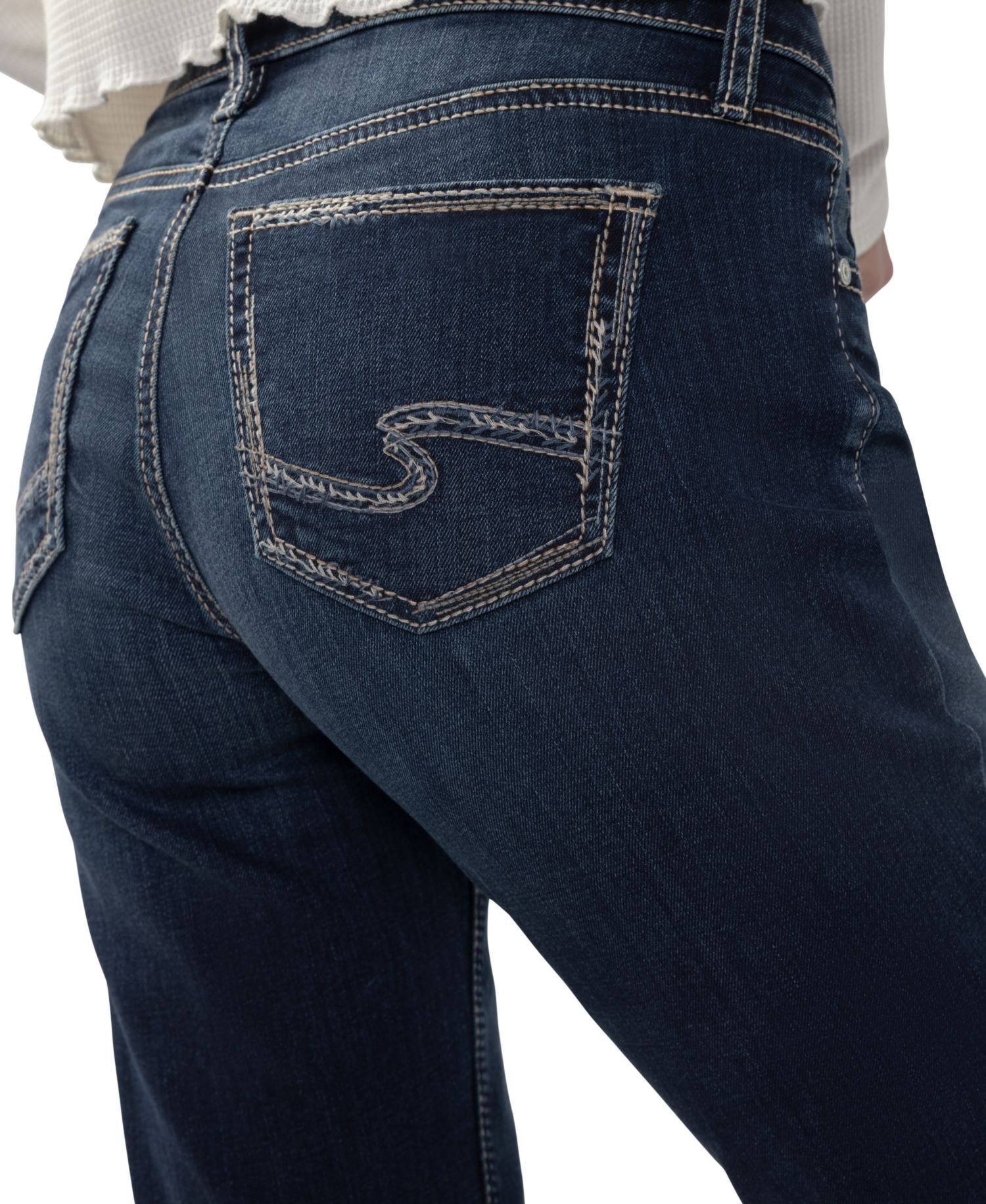Women's Elyse Mid-Rise Straight-Leg Jeans