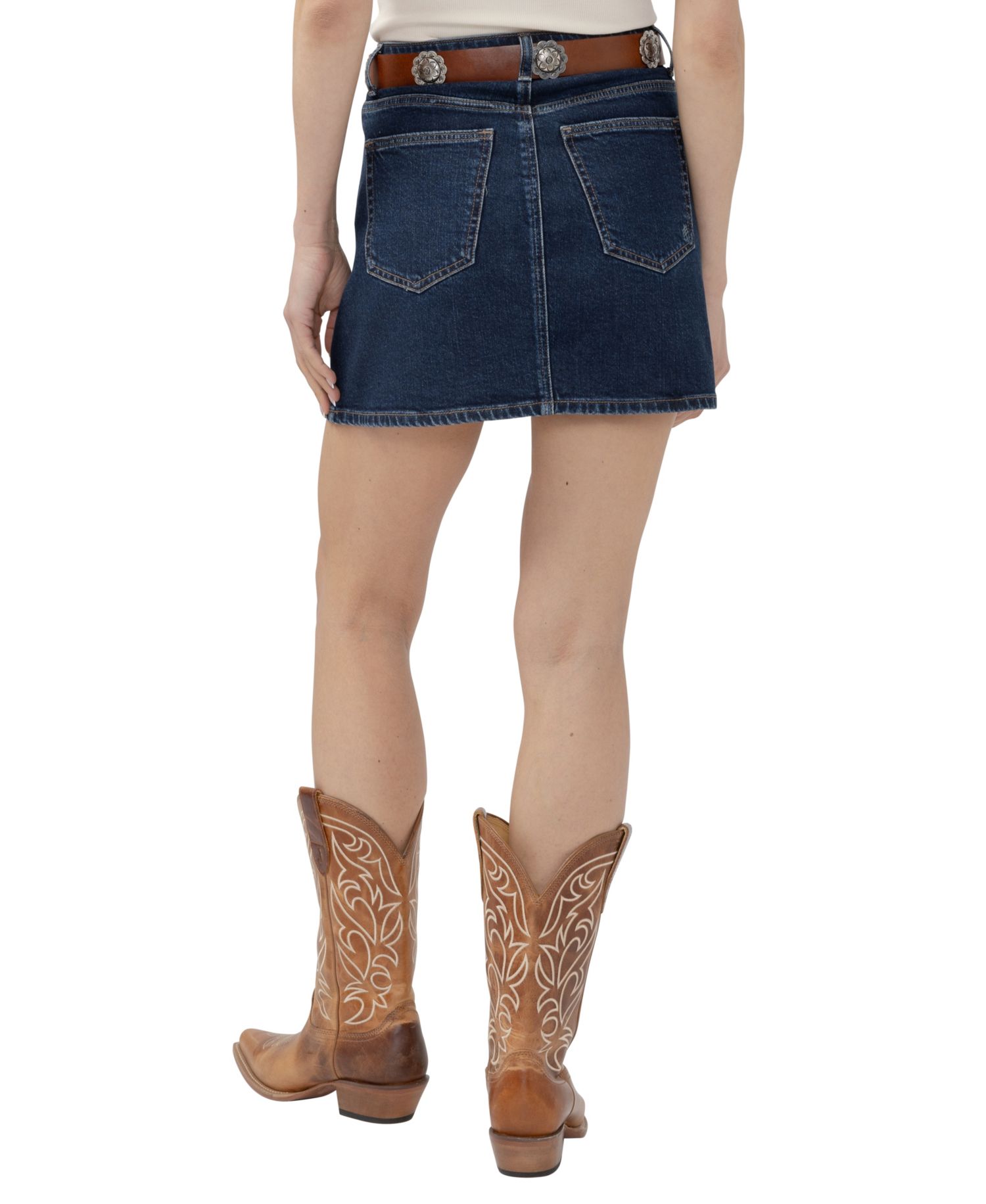 Women's Denim A-Line Mini Skirt
