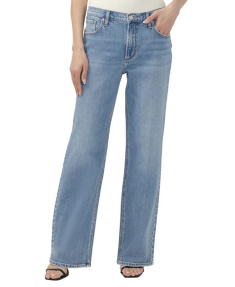 Женские джинсы Silver Jeans Co. Baggy Bootcut High-Rise Cotton-Blend, цвет: Electric