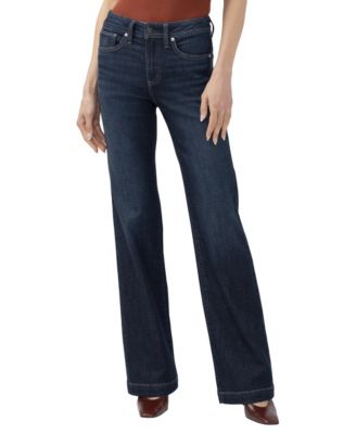 Women's Avery Mid-Rise Wide-Leg Denim Trouser