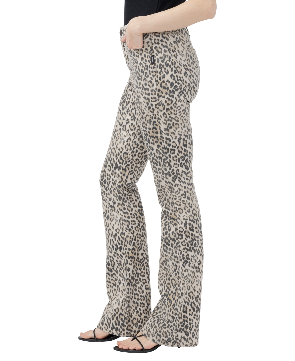 Silver Jeans Co. Women's Avery High-Waisted Leopard-Print Denim