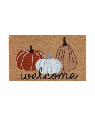 Harvest Pumpkins Outdoor Coir Doormat, 18" x 30"