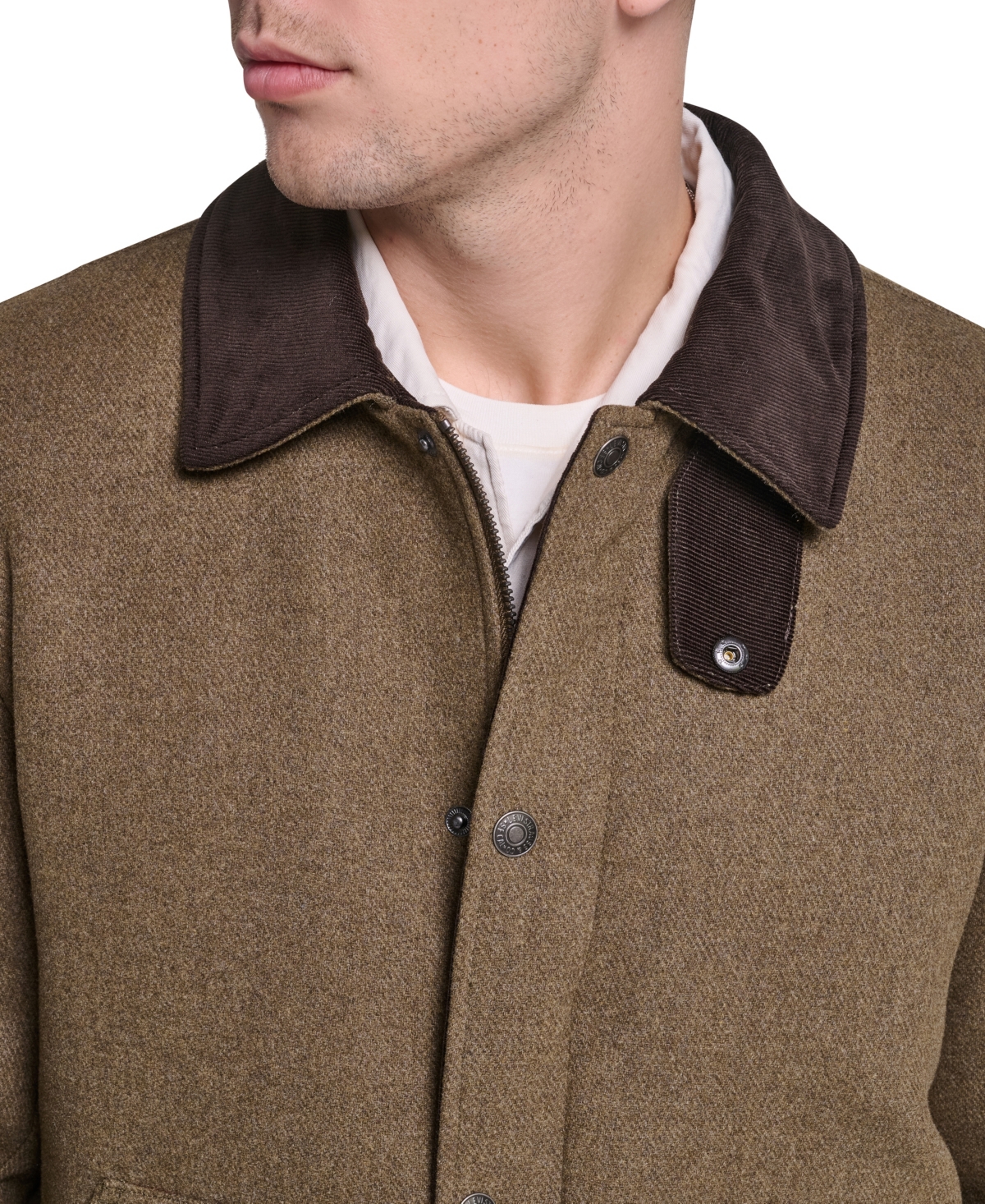 Levi's Men's Wool Blend Cord Collar Depot Jacket