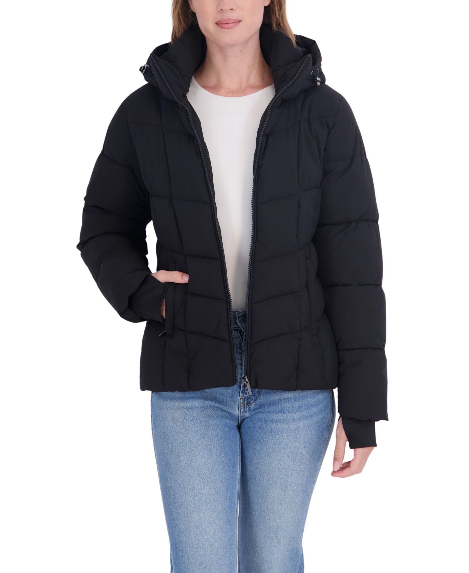 Women's Short Hooded Puffer Coat