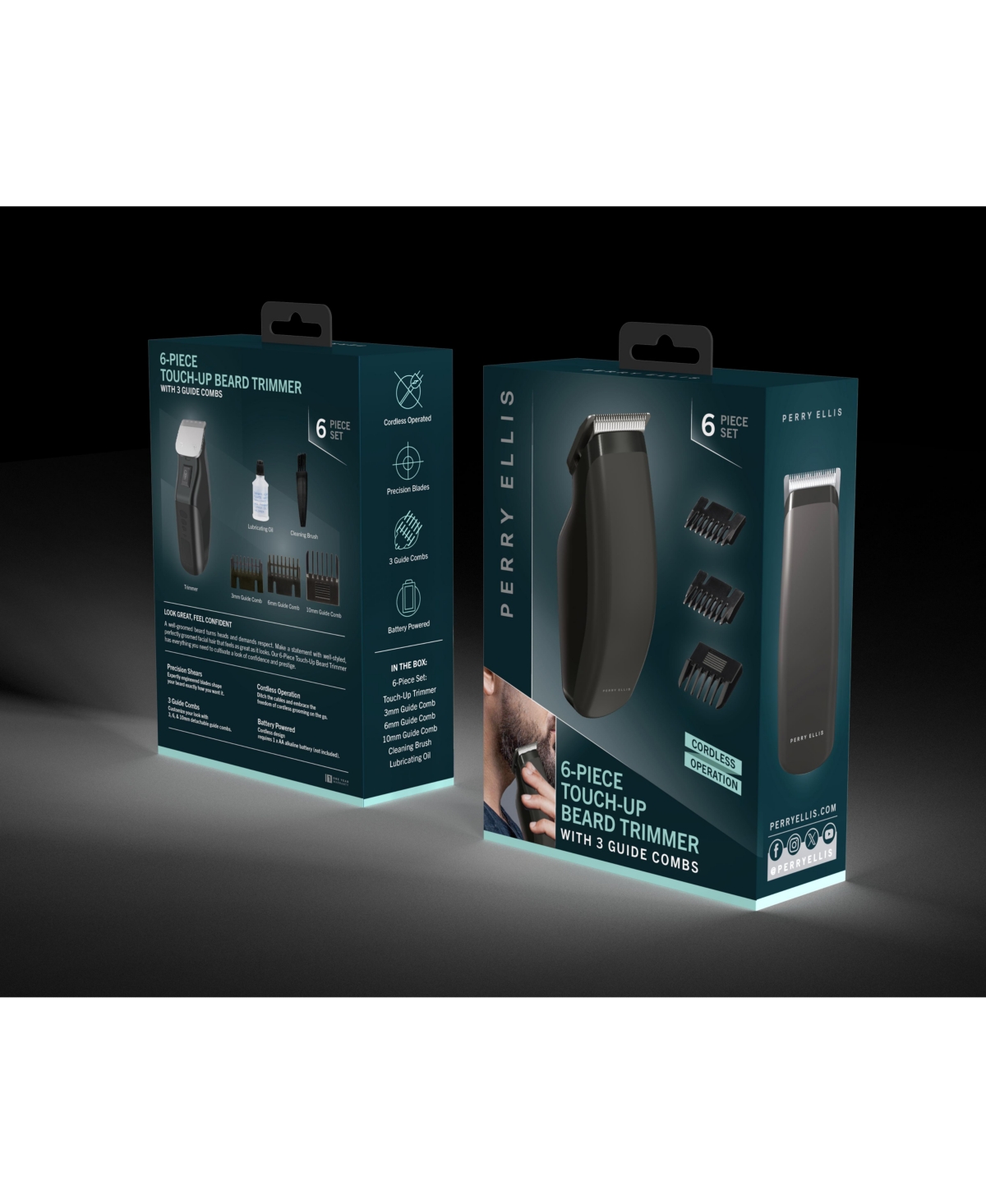 Perry Ellis 6-Piece Touch-Up Beard Trimmer