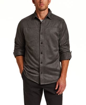 Men's Long-Sleeve Sueded Twill Regular-Fit Shirt