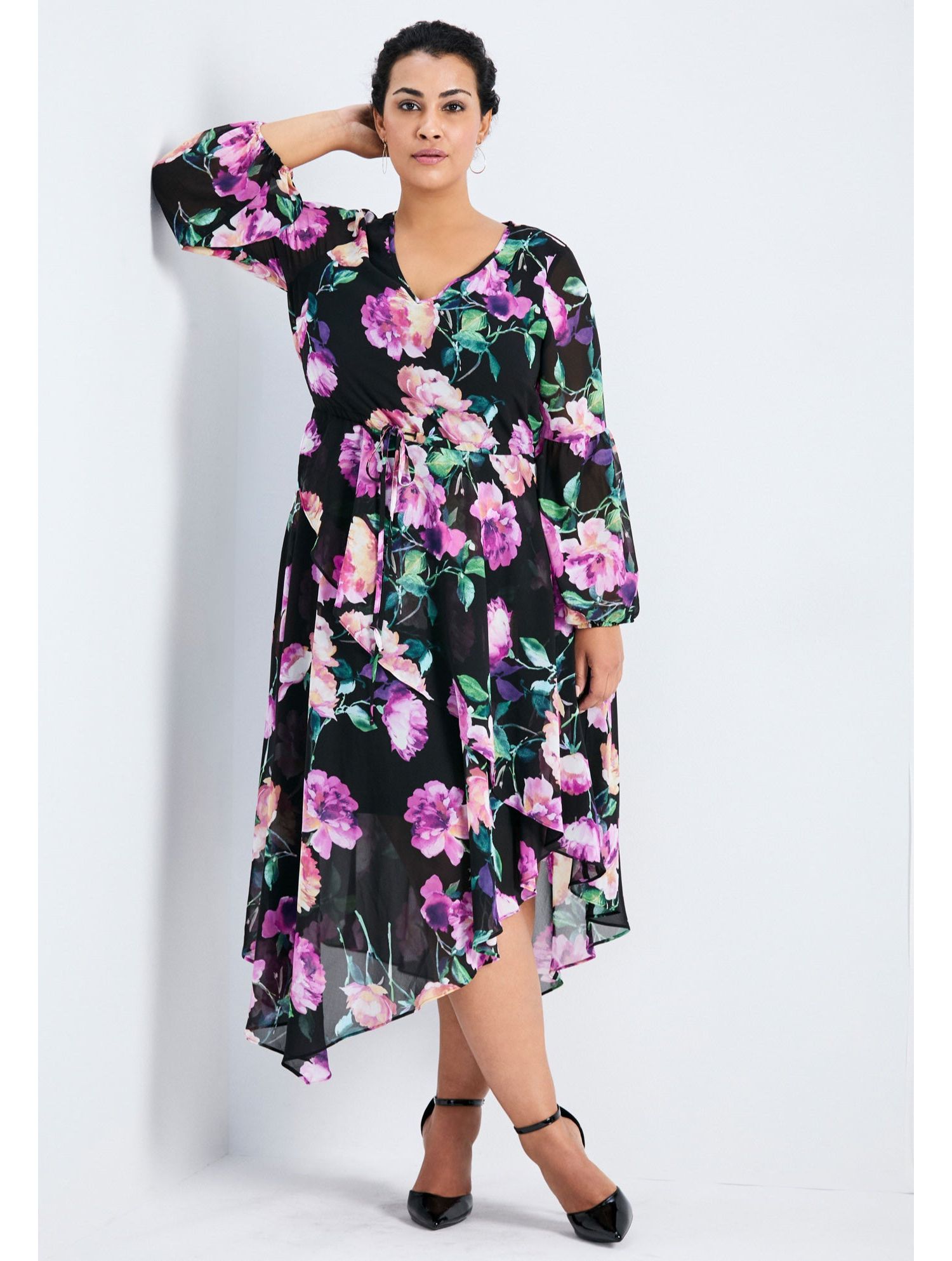 Women's Plus Size Endless Love Chiffon Dress