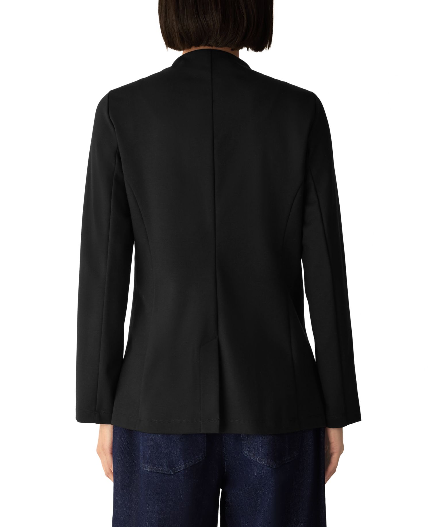 Eileen Fisher Petite Stretch V-Neck Long-Sleeve Blazer