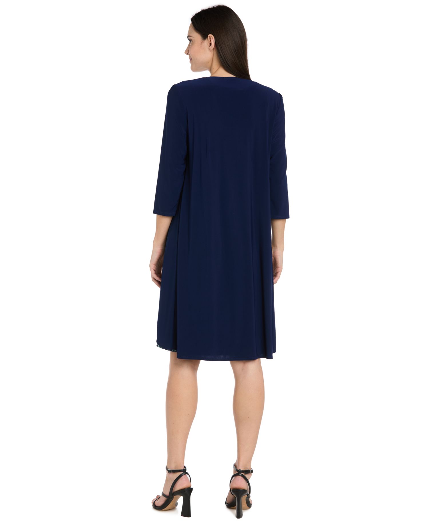Women's Petite A-Line Dress and Jacket Set
