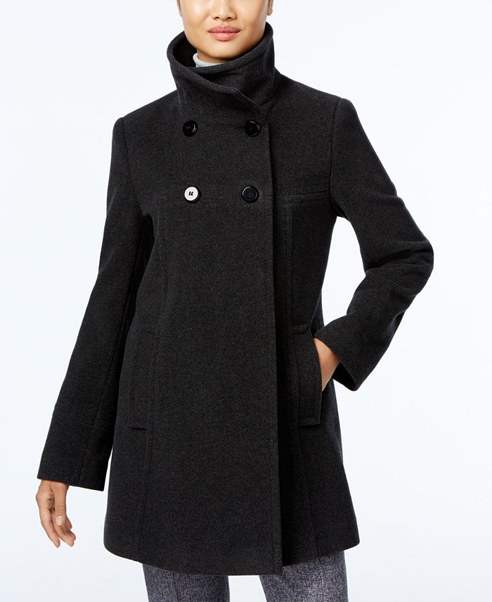 Larry Levine 100% Long Wool coat size 6, Color Black Women - $500+