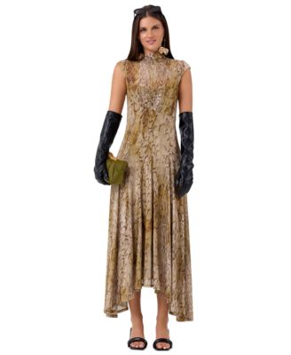 Women's Junette Mock Neck Godet