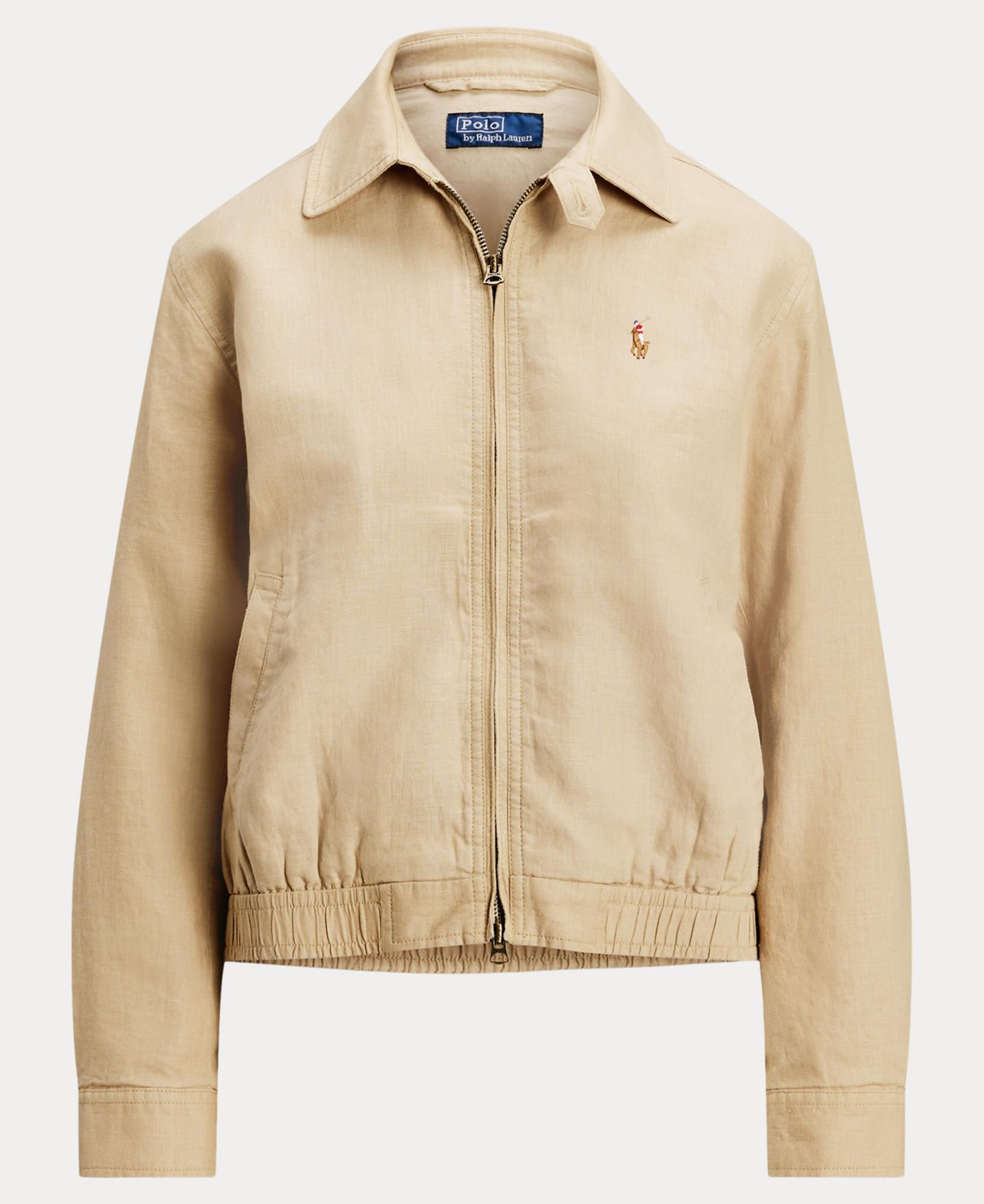 Женская куртка Polo Ralph Lauren Linen Windbreaker, цвет: Рыжевато-коричневый — фото 7