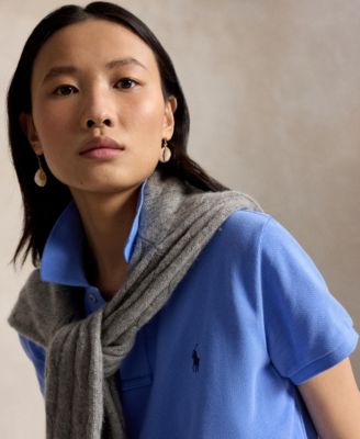 Women's Classic-Fit Mesh Polo Shirt thumbnail 4