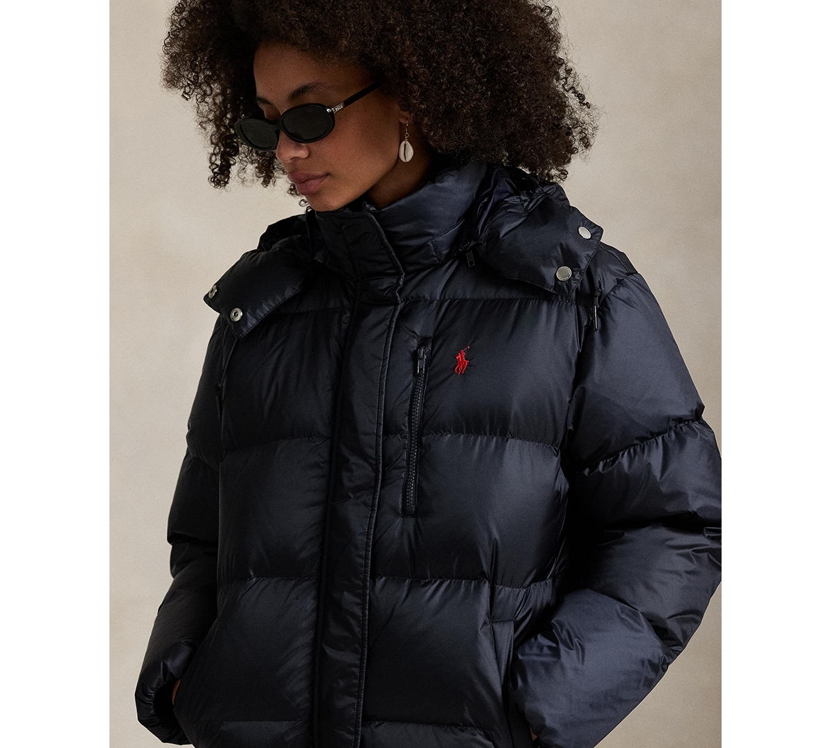 Polo Ralph Lauren Women's Water-Resistant Long Sleeve Quilt Jacket
