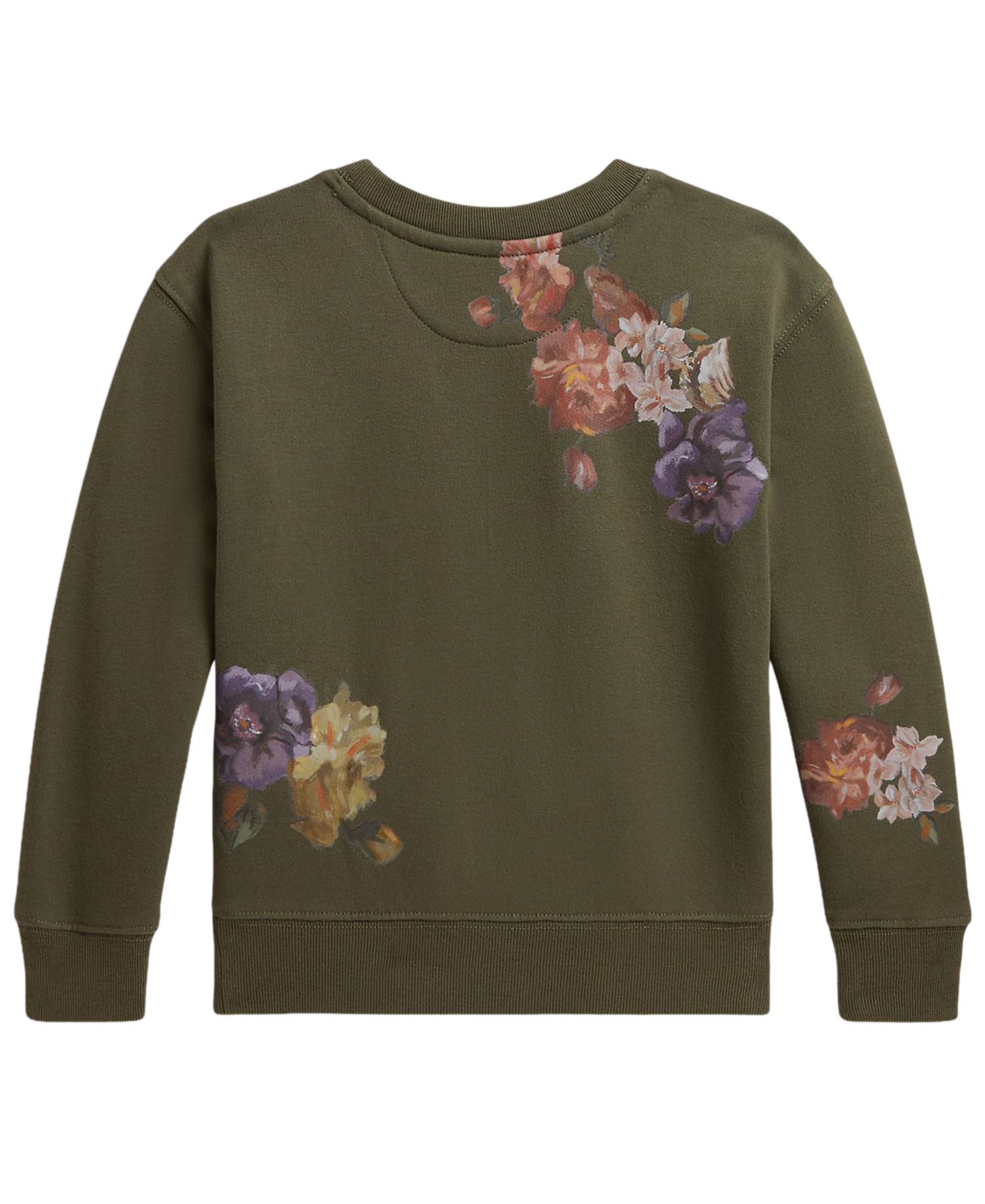 Girls' 2T-6X Floral Fleece Sweatshirt