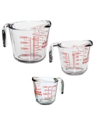 Glass 3-Piece Measuring Cup Set