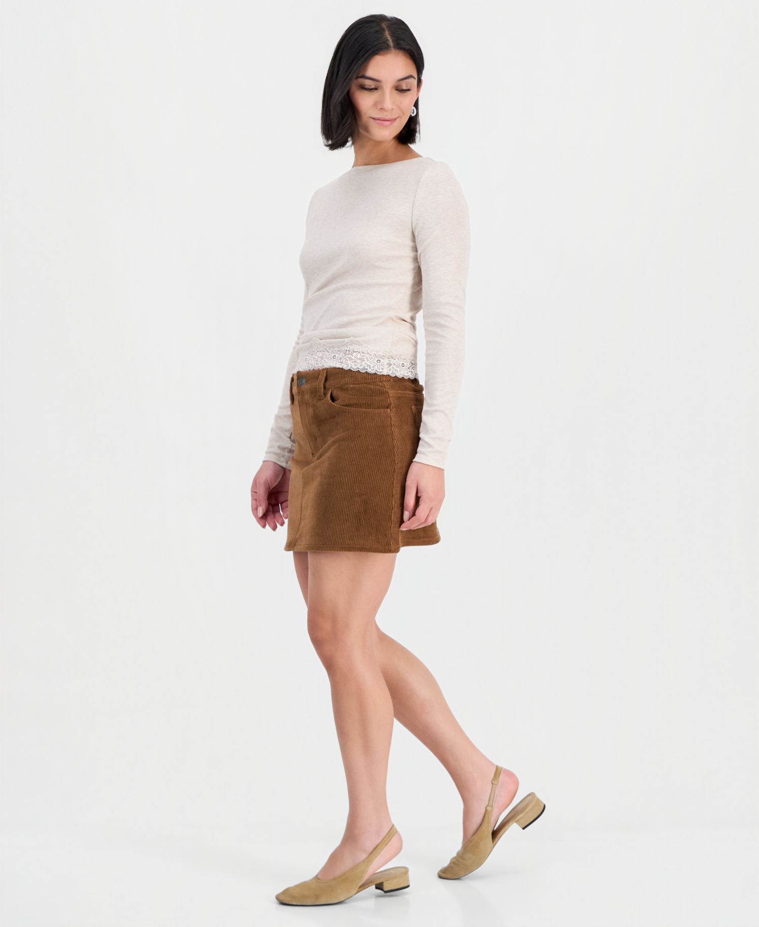 Women's Corduroy Mini Skirt