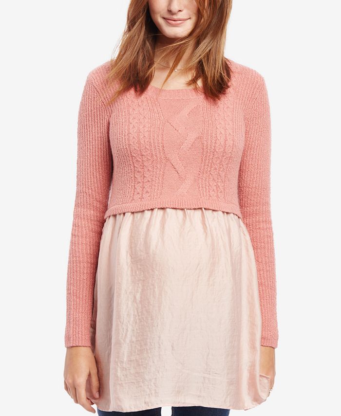 Motherhood Maternity LayeredLook Sweater Macy's