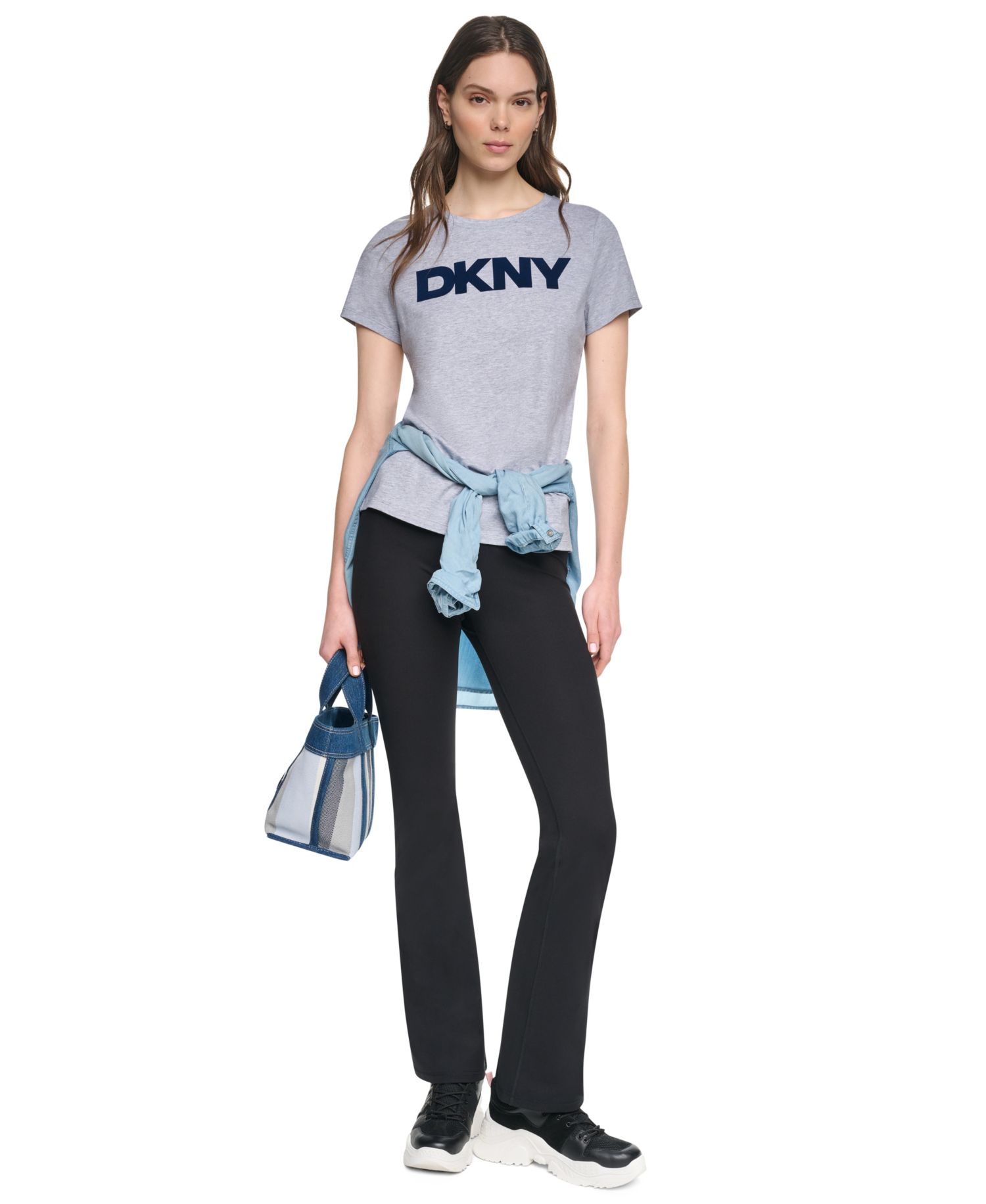 Women's Flocked Logo Crewneck T-Shirt