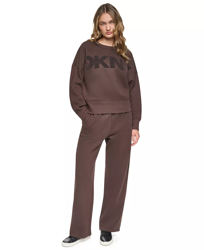 Women's Oversized Graphic Blouson-Sleeve Pullover Sweatshirt - thumbnail 8
