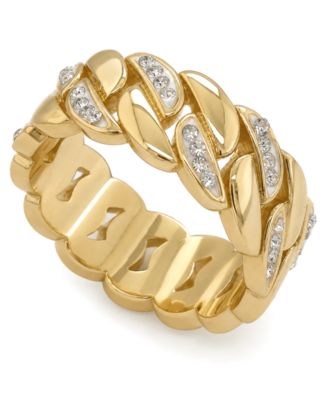 Clear Crystal Link Ring