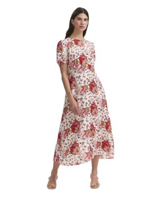 Women's Lili Floral Fit-and-Flare Midi Dress