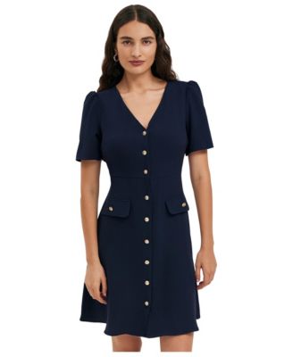 Women's Lucille Crepe Puff-Sleeve Mini Dress