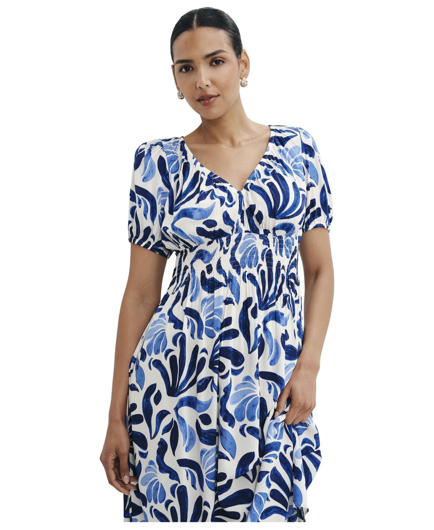 Women's Dolly Abstract-Print A-Line Midi Dress