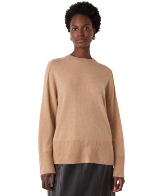 Women's Cashmere Seam Detail Crewneck Sweater