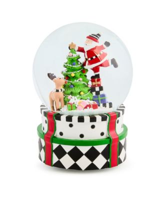 Santa & Rudolph Snow Globe