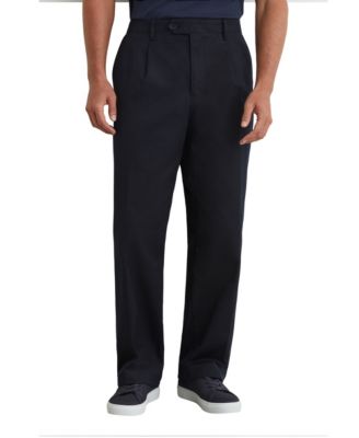 Men's Look Pleated Relaxed-Fit Trousers Pants