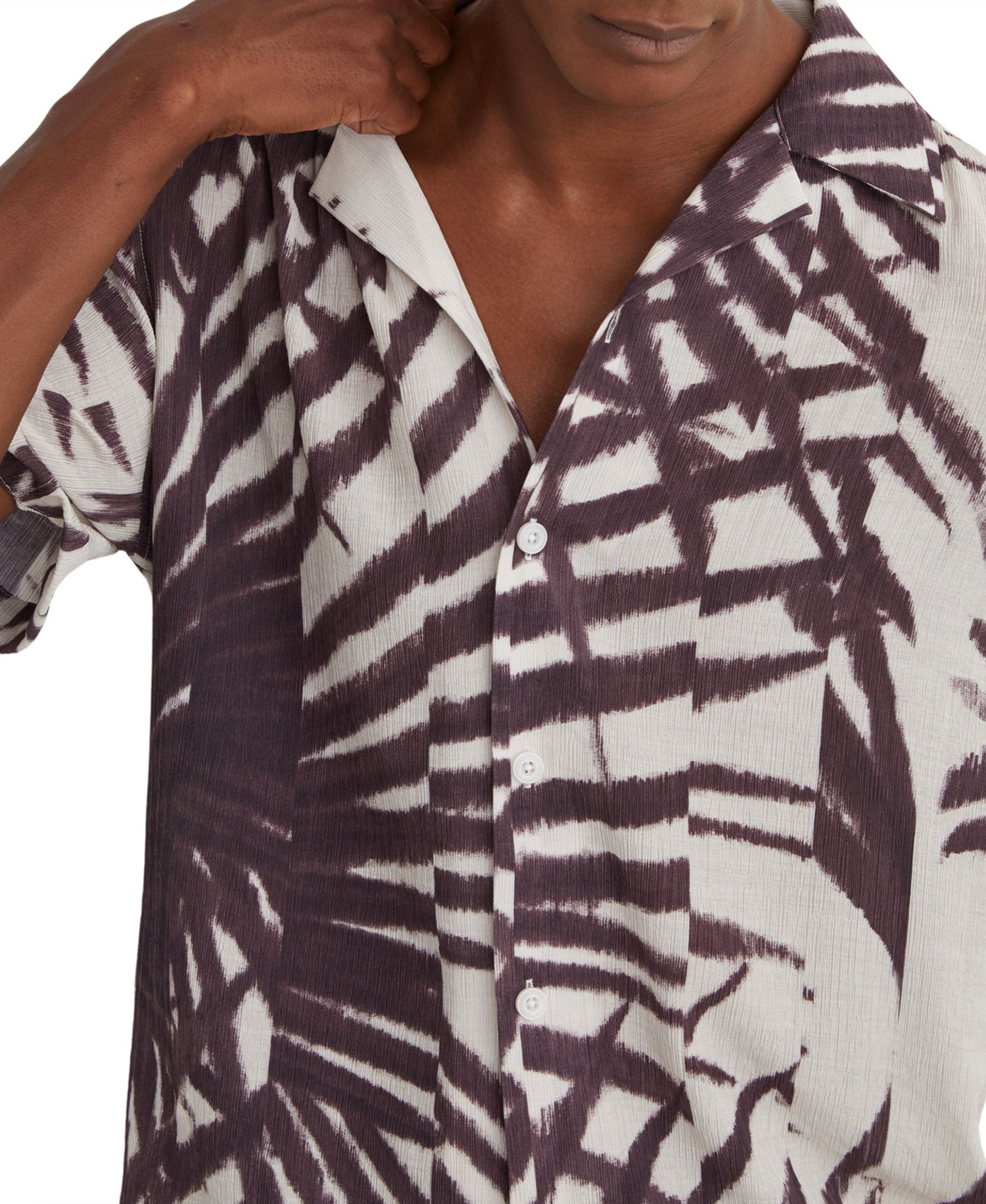 Men's Shindora Pliss&eacute; Cuban-Collar Shirt