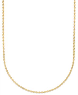 Valentino Chain Necklace in 10k Yellow Gold