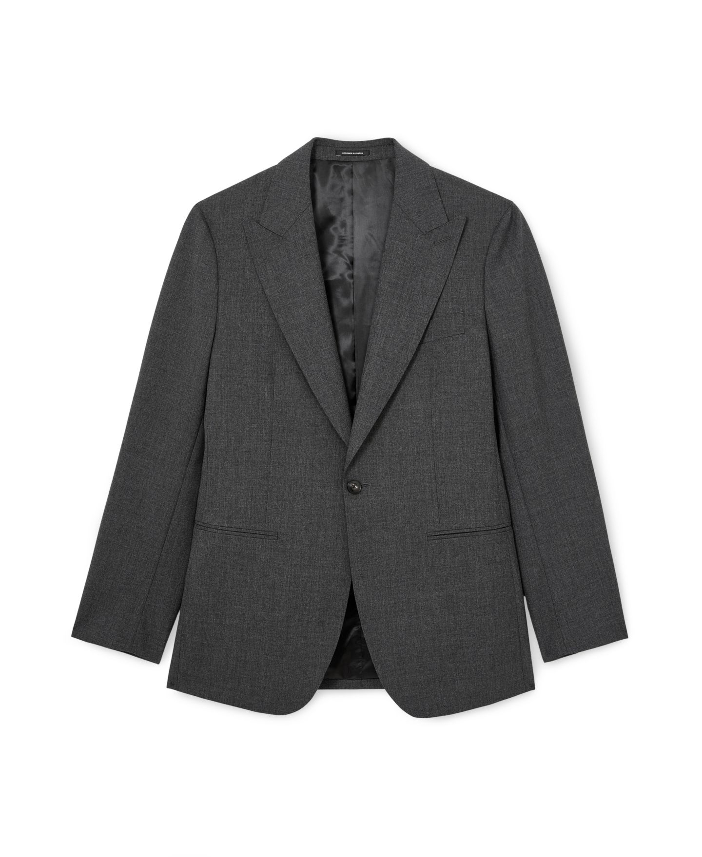 Мужской шерстяной однобортный блейзер Reiss Bold классического кроя — фото 5