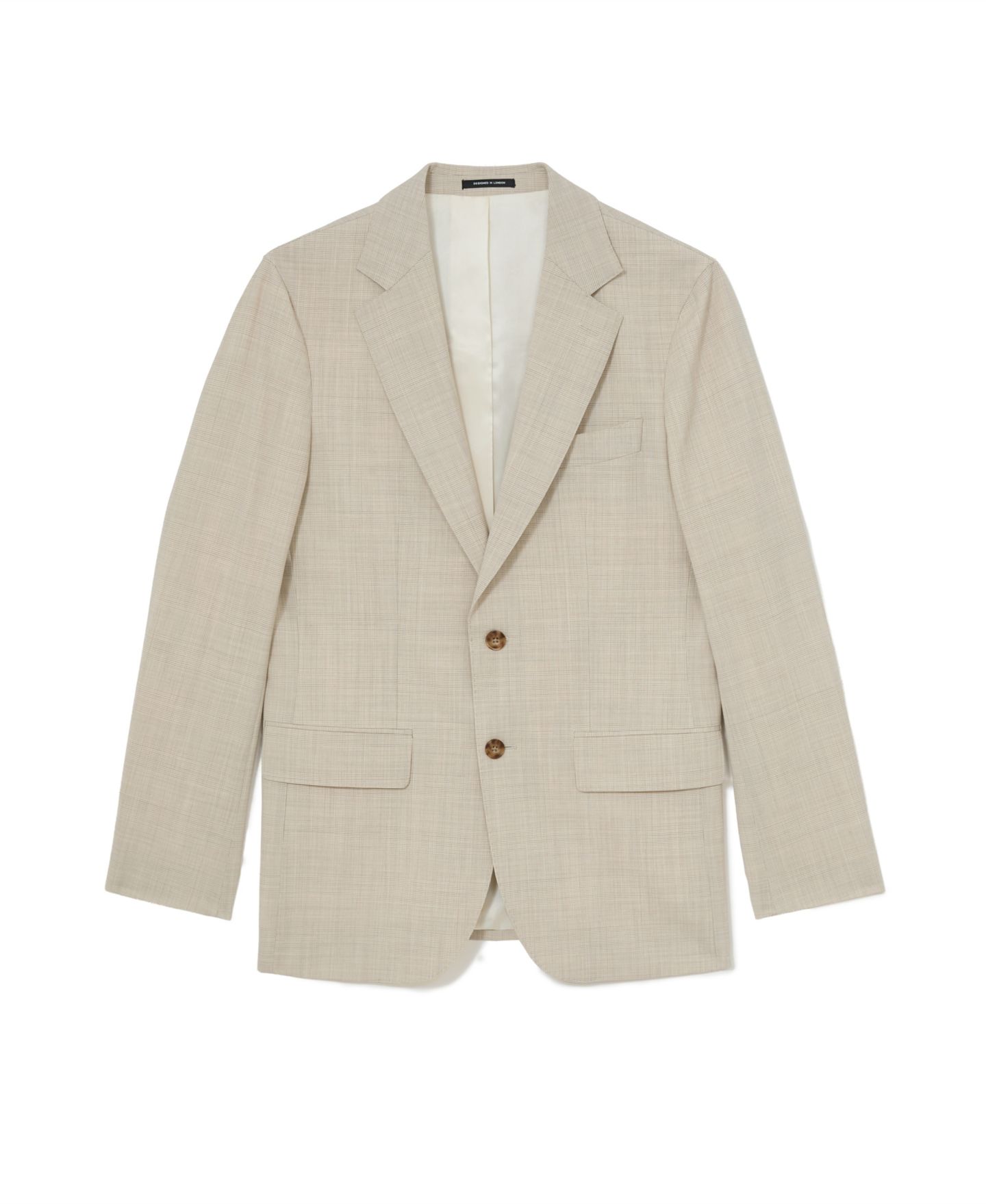 Мужской пиджак REISS Vita Wool-Blend Pin-Check Single-Breasted Classic-Fit Blazer — фото 5