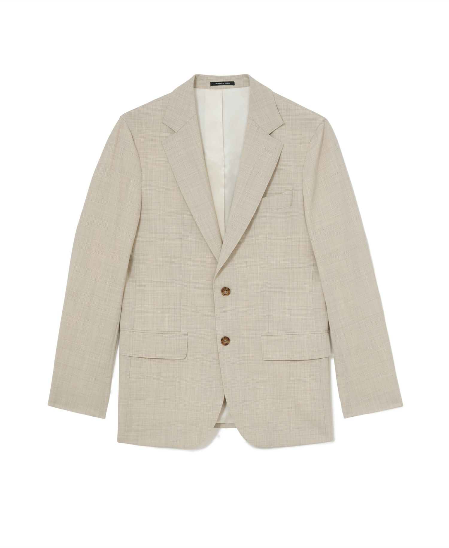 Men's Vita Wool-Blend Pin-Check Single-Breasted Classic-Fit Blazer