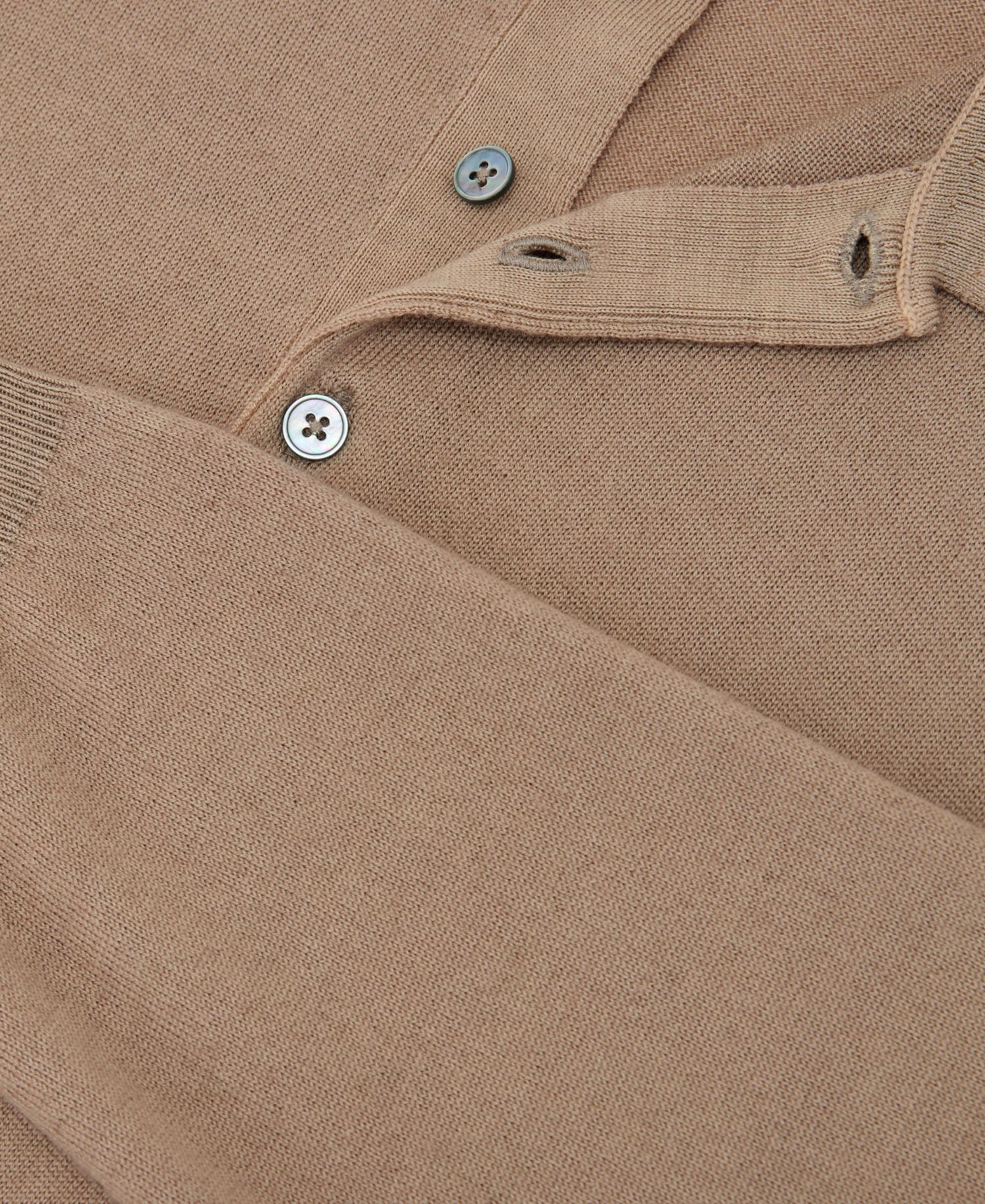 Men's Jay Slim-Fit Pigment-Dyed Merino Wool Long-Sleeve Polo Shirt