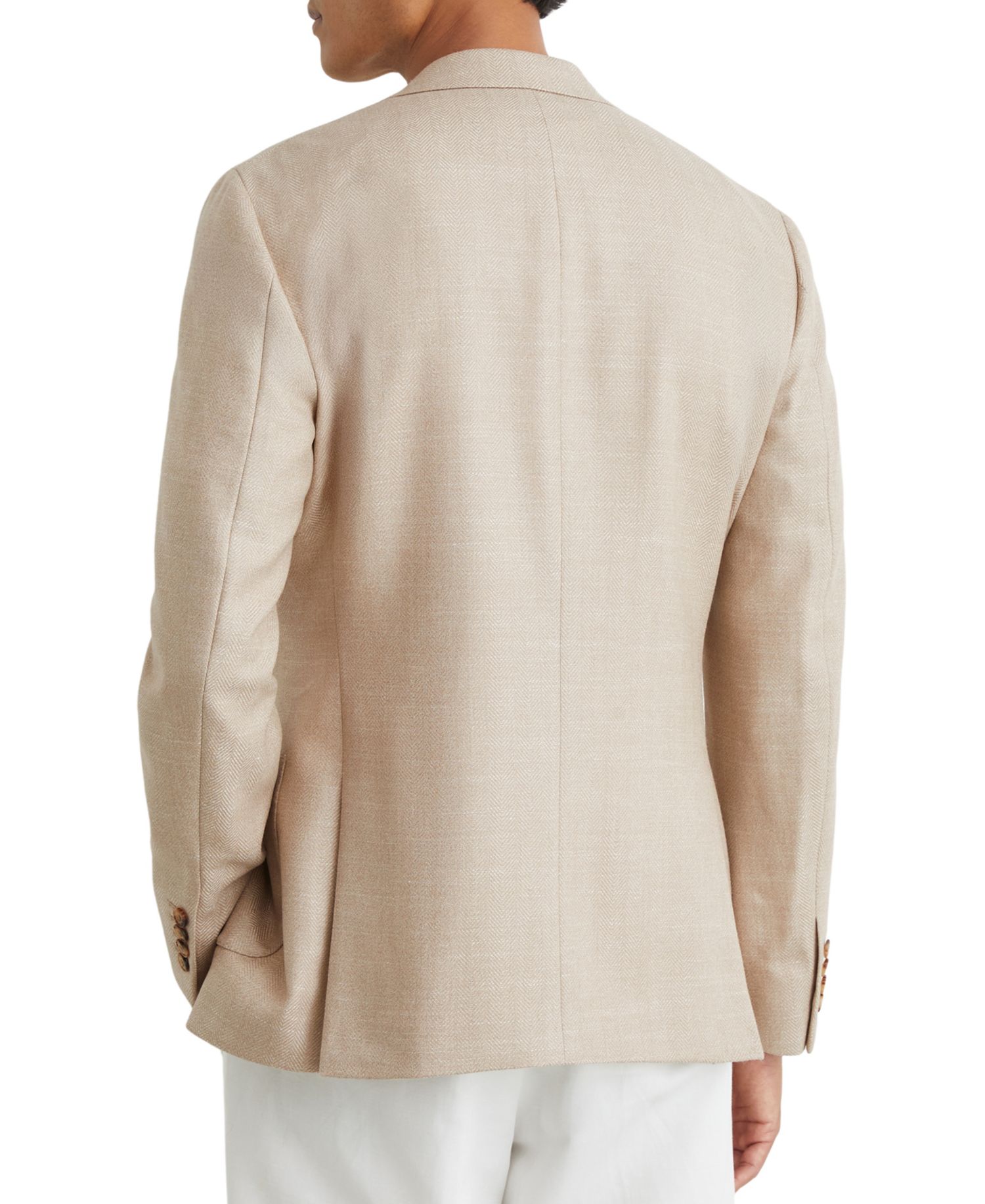 Men's Pelmet Wool-Blend Herringbone Single-Breasted Blazer