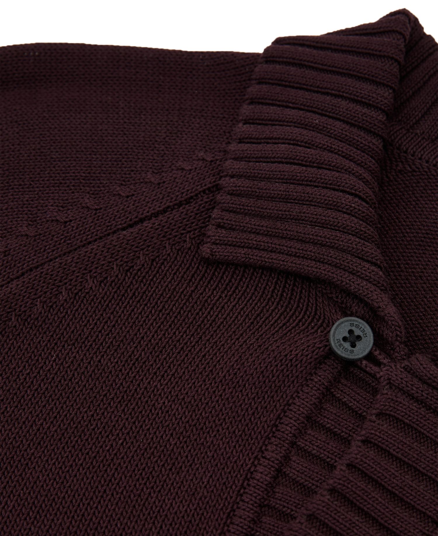 Men's Ashdown Raglan-Sleeve Open-Collar Cotton Polo Sweater