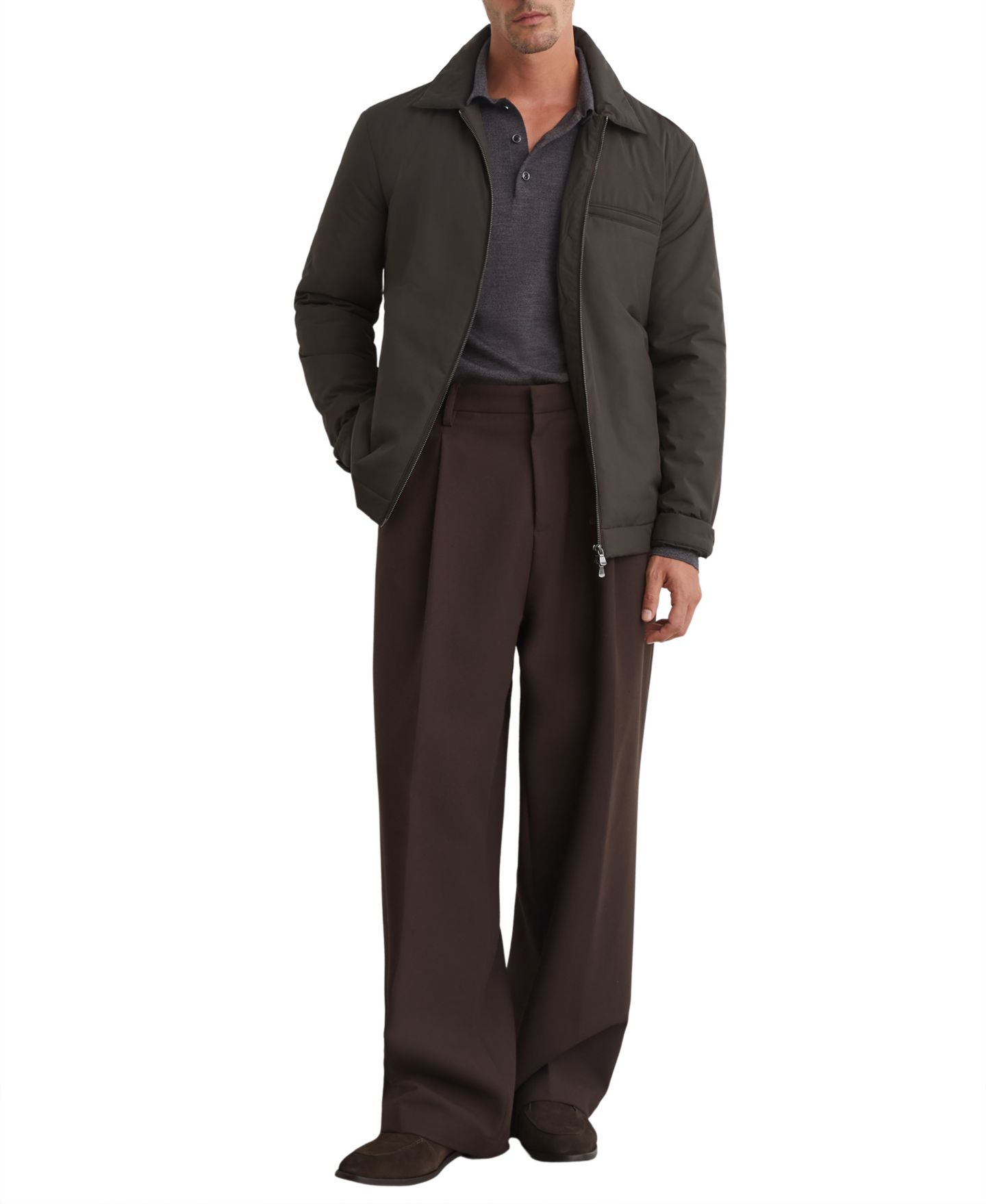 Мужская куртка REISS Bernardi Lightweight Padded Technical Zip-Through — фото 3
