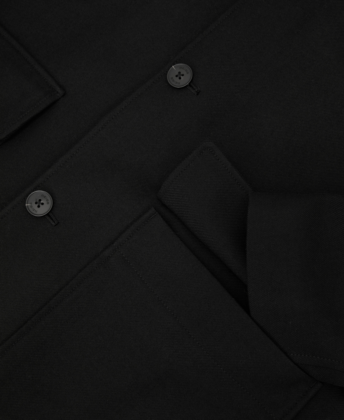 Reiss Men's Clyde Wool-Blend Twill Single-Breasted Overcoat