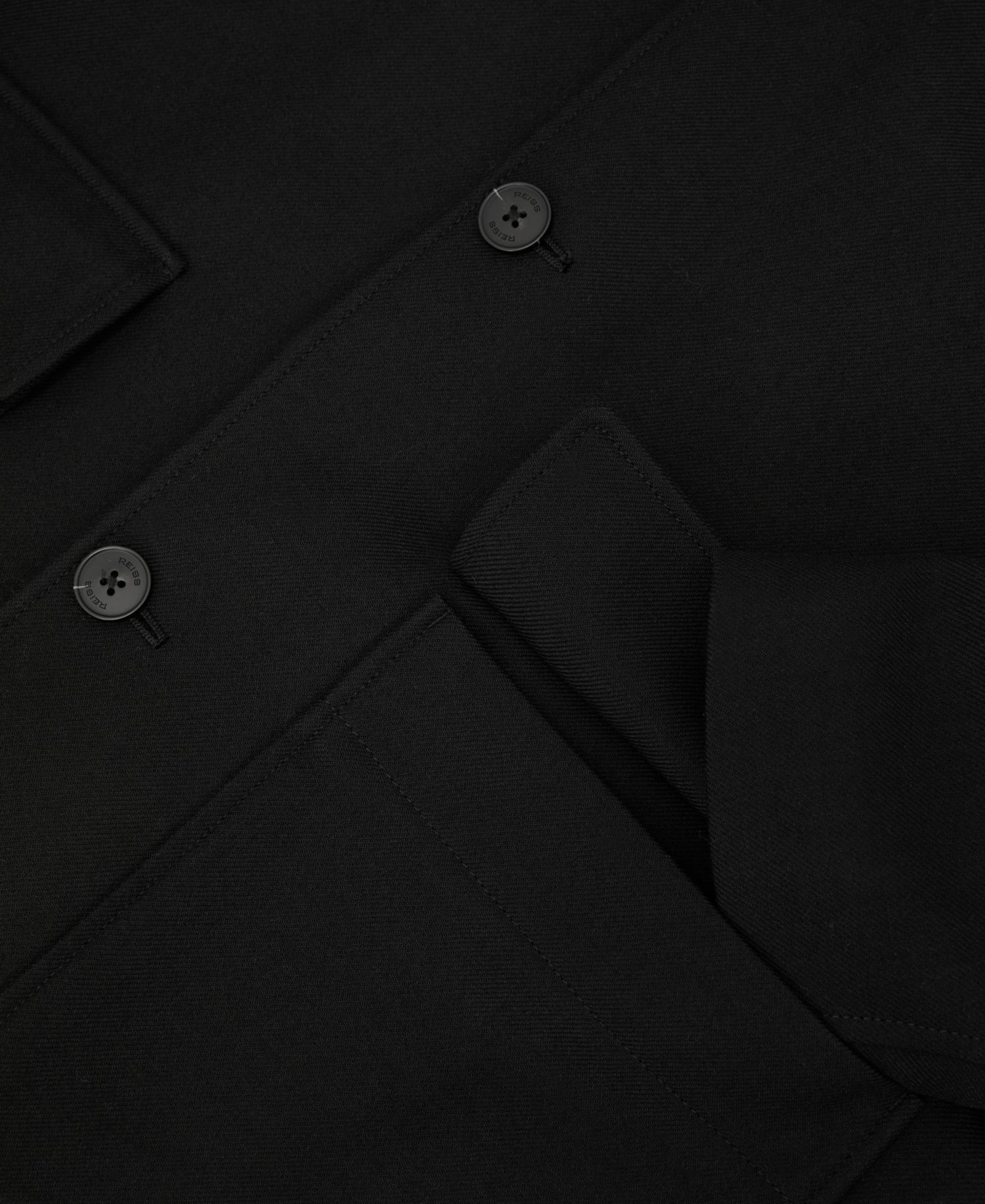 Men's Clyde Wool-Blend Twill Single-Breasted Overcoat