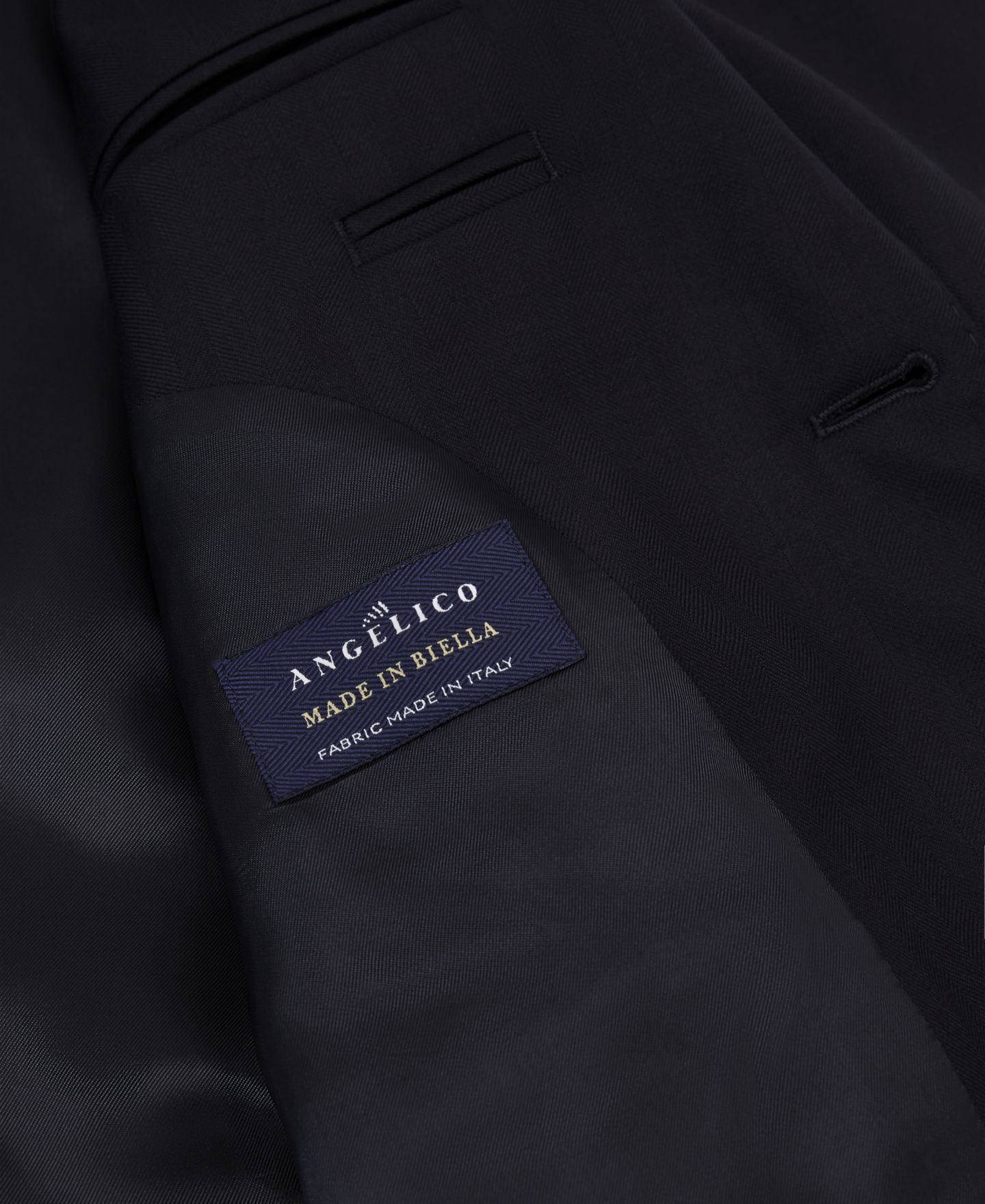 Мужской пиджак REISS Success Shadow-Stripe Wool Classic-Fit Blazer, цвет: Тёмно-синий — фото 4