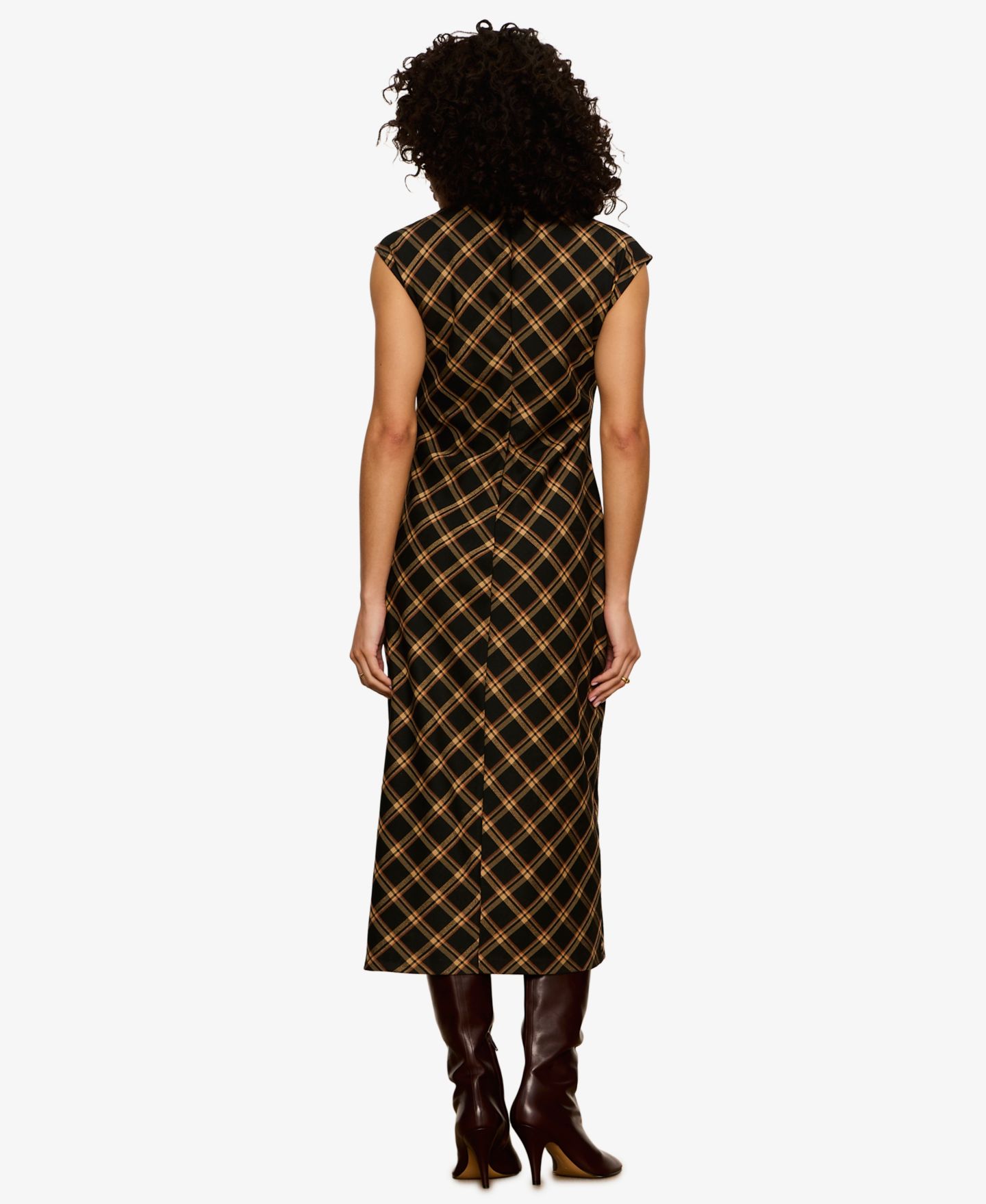 Женское платье Sanctuary Autumn Edit Plaid Sleeveless Midi, цвет: Клетчатый — фото 5