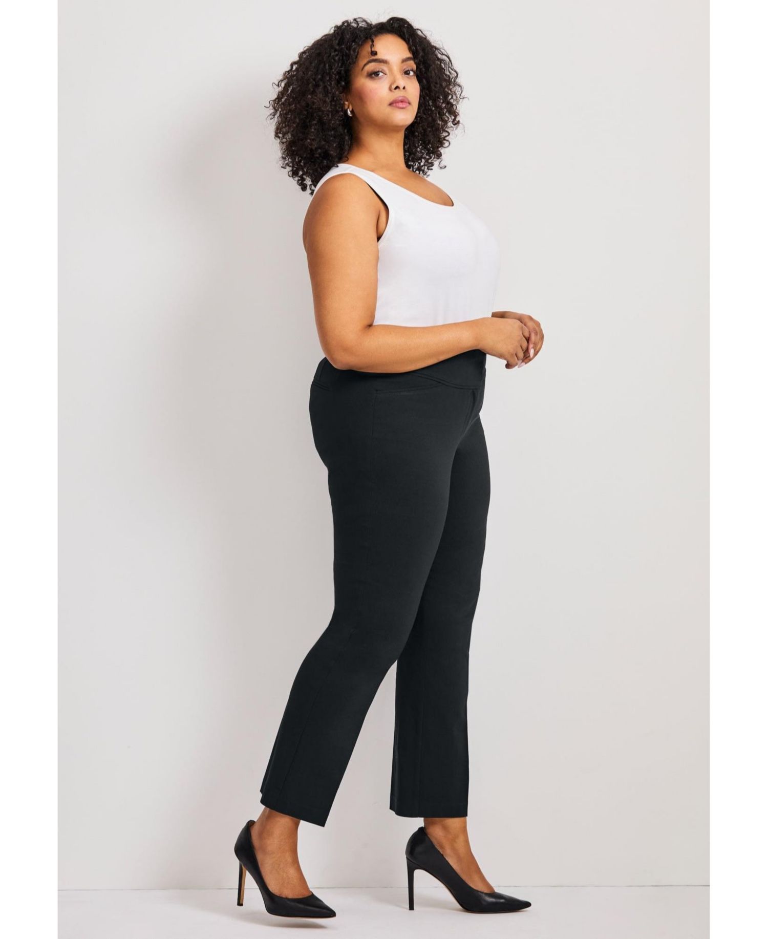 Women's Plus Size Super Stretch Straight Leg Pant